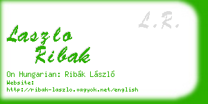 laszlo ribak business card